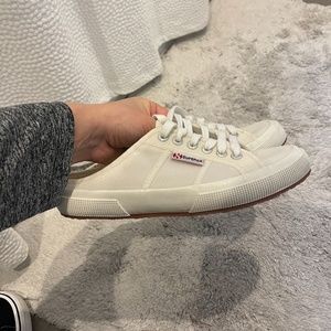 Superga White Slip-Ons